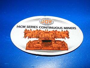 JOY Mining Machinery Sticker 14CM Series Continuous Miners 2.75W x 2 