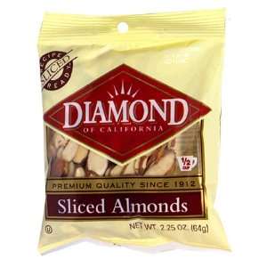  Diamond Recipe Ready Sliced Almonds, 1/2 Cup , 2.25 oz (64 