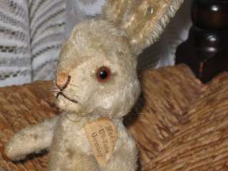 Antique Steiff US ZONE Niki Hase Rabbit 5314 Mohair IDS 1952 1953 Only 