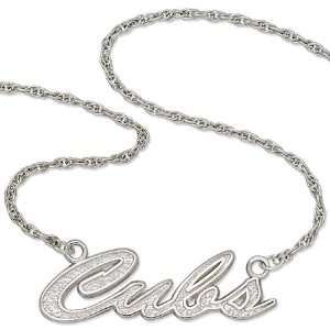   Chicago Cubs Script Necklace Sterling Silver GEMaffair Jewelry