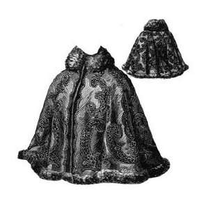  1897 Cape with Fitted Back Pattern 