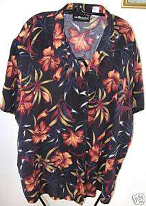 Hawaiian Tropical Blouse Shirt by SAG HARBOR 3X  