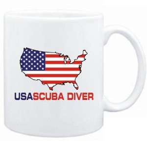  New  Usa Scuba Diver / Map  Mug Sports