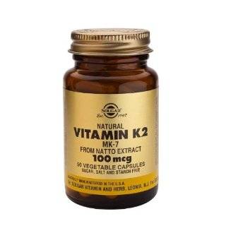 Solgar   Natural Vitamin K2 (MK 7) 100 mcg Vegetable Capsules   50