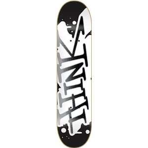  Think Spray Tag Deck 7.62 Black White Ppp Skateboard 