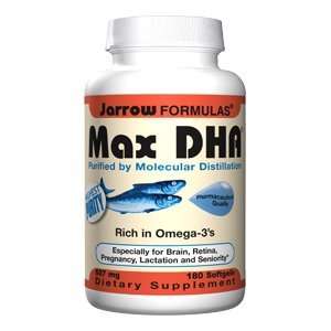  Jarrow Formulas Max DHA??, 607 mg Size 180 Softgels 