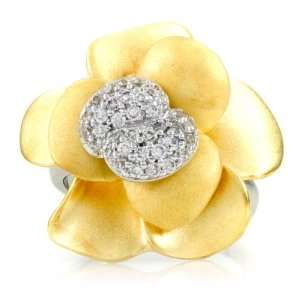  Goldies Flower Cocktail Ring Emitations Jewelry