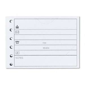 RolodexTM Refill Cards, Contact/Business, 12/Pack Office 