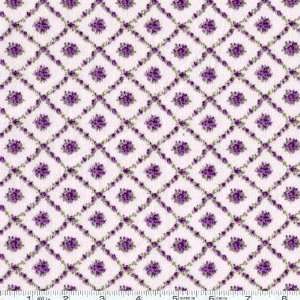  45 Wide Flannel Rose Argyle Lilac Fabric By The Yard 
