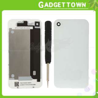 USA White Back Cover Housing Case for iPhone 4G 4 +Tool  