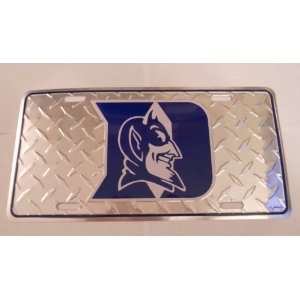  NCAA Duke Blue Devils Diamond Plate Car Tag Sports 