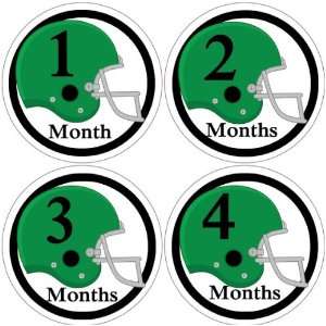  Football Helmet Baby Month Stickers for Bodysuit #15 Baby