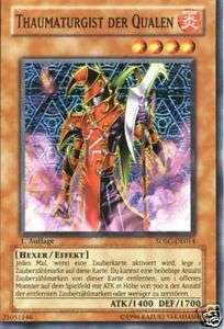 Yu Gi Oh 3x Thaumaturgist der Qualen       SDSC  