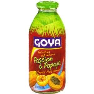 Goya Passion And Papaya Tropical Fruit Beverage 16 oz  