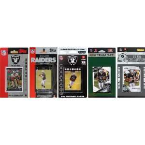   Raiders 5 Different Licensed Trading Card Team Sets