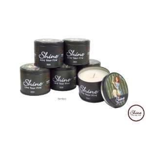  Soy Aromatic Unique Bamboo Candles 6count