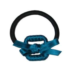  Wrapped Buckle Ponytail Holder with Satin Bow Health 