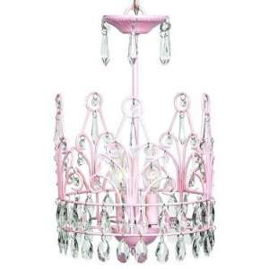  Crown Chandelier   Pink