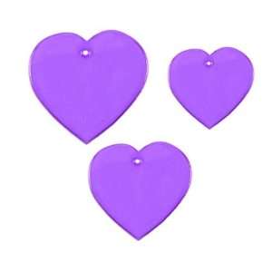  Ka Jinker Vinyl Jem Hearts Purple Assorted Sizes 39 per 