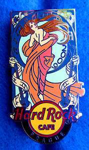 PRAGUE ALPHONSE MUCHA GIRL SERIES Hard Rock Cafe PIN LE  