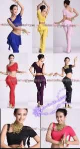 GD] New Belly Dance costume sexy top pants set 9clrs  