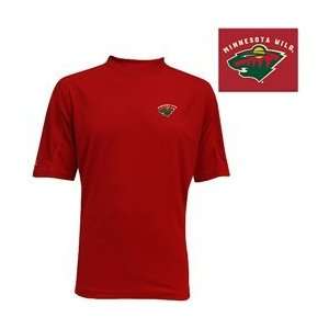 Antigua Minnesota Wild Technical Mock Neck T shirt   MINNESOTA WILD 