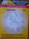tractors hot iron transfer embroidery pattern farm ranch cows barn