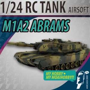 24 Airsoft RC VSTank M1A2 Abrams NTC Camouflage  