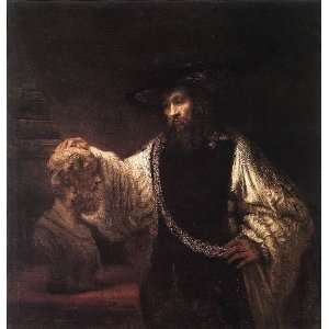   name Aristotle with a Bust of Homer, by Rembrandt