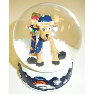  Denver Broncos NFL Holiday Snow Globe