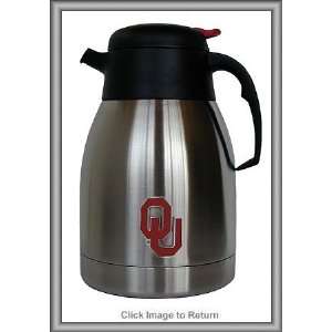 NCAA Oklahoma Sooners 1.5 Liter Coffee / Drink Carafe  