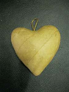 Heart Ornament Paper Mache Christmas  