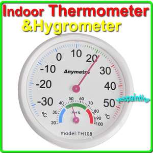 Mini Indoor Wall Thermometer Temperature Wet Hygrometer  