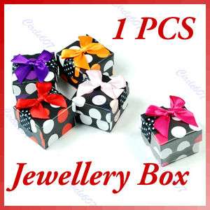 Fashion Women Jewelry Gift Ring Square Shape Box Case  