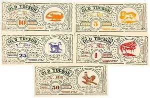 Old Tucson Money Complete Set 1940  