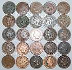 1863 1907 COLLECTION OF 25 DIFFERENT INDIAN HEAD PENNIES / CENTS   21 
