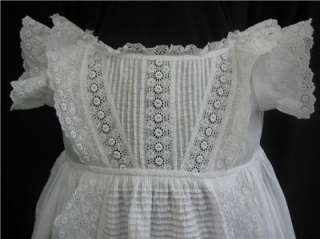 Wow Awesome hand worked Vintage/Antique Victorian Christening Gown 