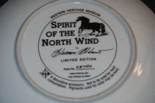 HERMON ADAMS LtdEd Plate SPIRIT OF N. WIND Am Indian  