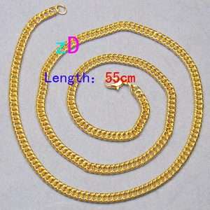   Plated Lots 2pcs 21.8 Link Chain Clasp Necklace Fashion Jewelry New