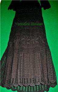 New MONSOON Black CLAUDIA CROCHET Knit Long Maxi DRESS   S M L (All 