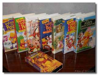 LOT 8 Winnie The Pooh Walt Disney VHS Video Movie Tapes  