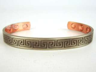 Mens Magnetic Bangle Bracelet Copper/Pewter New Style★  