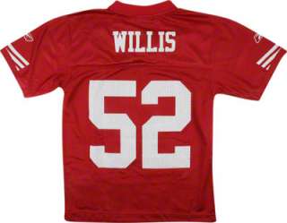 Patrick Willis Youth Red Reebok NFL San Francisco 49ers Jersey 
