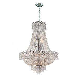 Worldwide Lighting Empire Collection 12 Light Crystal Chandelier 