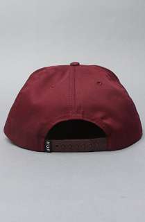 HUF The HUF Snap Back In Burgundy and White  Karmaloop   Global 