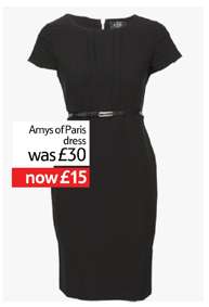 Amys of Paris pleat front pencil dress Was £30 Now £15