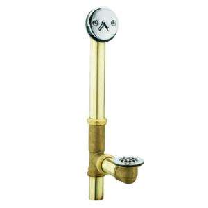  Brass Trip Lever Tub Drain Assembly in Chrome 90410 