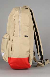 HERSCHEL SUPPLY The 2 Tone Settlement Bag in Khaki Red  Karmaloop 