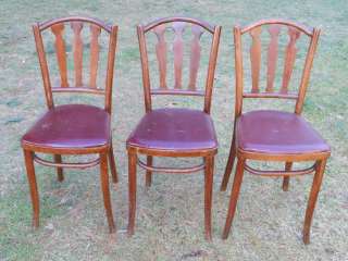 Kohn Vintage Bentwood Chairs~ Set of 3 ~ Rare ~ SHIPPING AVAILABLE 