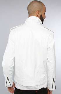 iridium IRIDIUM WHITE BIKER JACKET  Karmaloop   Global Concrete 